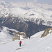Der Panoramablick auf die Stubaier Alpen wird immer besser