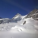 Rottalsattel Route und rechts Jungfrau