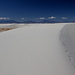 White Sands National Monument - Ausblick am Backcountry Camping Loop Trail. 