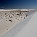 White Sands National Monument - Ausblick am Backcountry Camping Loop Trail. 