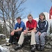 die drei Huttwiler SAC'ler auf dem Gipfelpunkt ...