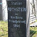 Rotstein, Station 2. Ordnung Nr. 42 der Königlich Sächsischen Triangulierung