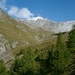 Aussicht vom Waldrand (P.2227m) hinauf durchs Val Tiatscha zum Muttler (3293,0m).