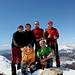 Foto di gruppo in cima al monte Faierone