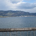 Bregenz und der Pfänderrücken von der Seebrücke aus betrachtet