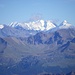 Berninagruppe, schön wie man die Pfeiler des Piz Palü und sogar den Biancograt erkennen kann