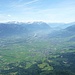 Schoener Ausblick vom Gipfel hinuber nach Liechtenstein