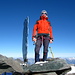Meine Frau [U Tanja] auf dem Gipfel der Rosablanche 3336m