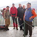 All'arrivo della funivia: da sx Giuliano, Amedeo, Virginio, Renzo e Marino.