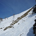 Piccola slavina nei pressi dell'Alpe Corte