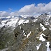 Tiefblick ins Lesachtal, Glocknergruppe-mittelinks im Hintergrund, Roter Knopf,3281m-rechts im Bild.