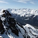 Blick nach SW zum Südgipfel und gegen die Ötztaler Alpen