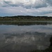 Wolkenspiegelungen am Lech bei der Lechrainkaserne