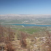 Im Aufstieg zum Svilaja (Bat) - Rückblick und Ausblick über den mittleren Teil des Stausees Perućko jezero und zum östlich davon gelegenen Teil des Dinara-Gebirges mit dem Troglav (1.913 m).