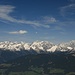 Blick vom Roßkopf nach Norden zur Rieserfernergruppe, rechts der Hochgall