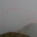 Meine Route - praktisch die ganze Zeit im Nebel ;-)