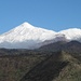 Blick aus Südwesten aus rund 1000 m Höhe auf den Teide (3718 m) und den Nachbarvulkan Pico de Viejo (3135 m)