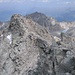 Ein schwierigerer Aufstieg von der Düsseldorferhütte über diesen Grat ist auch möglich (Vom Gipfel fotografiert).