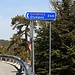 Abzweigung von der Hautstrasse zum Gipfel des 1952m hohen Όλυμπος - Χιονίστρα (Ólympos - Chionístra). Der Landeshöhepunkt Zyperns könnte man also auch bequem mit dem Auto erreichen.