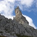 Im Aufstieg zum Burgstall-Castelliere(2260m), in den wunderschonen Sextner Dolomiten.