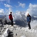 Fotoshooting mit Dreischusterspitze,3152m am Gipfel des Sextner Rotwand.