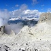 Im Abstieg von Sextner Rotwand, mit Cima Prater, 2745m rechts im Bild.