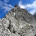 Cima Wurzbach, 2675m, links im Bild ist es die Abstieg zum Burgstall-Castelliere.