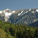 Unterhalb des Hotels schoene Rueckblicke auf das benachbarte Schneebergmassiv, der oestlichste Zweitausender der Alpen.