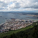 Blick über die Stadt Gibraltar Richtung La Línea
