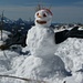Unser erster Schneemann in dem Winter