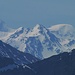 Zoom zu Weißkugel (84 km Luftlinie entfernt) und Weißseespitze von der Krähe aus