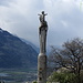 La statua sulla cima del Mont d'Orge