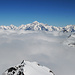 Archeboc W et massif du Mont Blanc