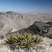 Im Abstieg vom Guadalupe Peak - Ausblick, noch in unmittelbarer Nähe des Gipfels, in etwa östliche Richtung, u. a. zum Hunter Peak (2.550 m/8.368 ft, links der Mitte).