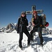 Claudia und ich am Gipfel der Oberbachern-Spitze