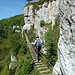 Die 2. Brücke, oben die Aussichtsplattform Belvédère