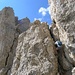 Masaré Klettersteig - Klettern am Klettersteig ohne das Seil zu berühren