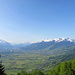 Der Blick über das Rheintal nach Süden