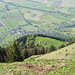 Tiefblick auf den Ausgangsort Frümsen und die Vorder Alp