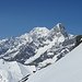 Aiguille du Géant, Mont Blanc und Grandes Jorasses