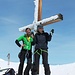 Ich und Kleopatrag beim Gipfelkreuz Sustenhorn