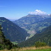 Aussicht von Gaschneida ins untere Prättigau: Vilan, davor Seewis, im Talgrund Grüsch und Schiers