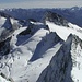 Waxeggkees, Gletscher auf der österreichischen Seite, Turnerkamp 3418 m, im Hintergrund die Rötspitze 3495 m und rechts der Hochgall 3440 m.