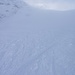 Lawinen über die Aufstiegsspur zur Tierberglihütte.
In der Steilstufe auf dem Gletscher.