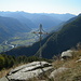 Kreuz bei der Alpe d'Alva ..mit Ticino-Tal