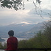 Ausblick von Alpe di Brusino auf den Lago di Lugano