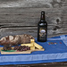 Käse und Wurst stammen von der Stächelegg beim Napf. Das Bier ist aus Schottland (Skye) und das Brot von der Migros.