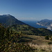 Blick zum Lago di Garda, links das Baldo-Massiv