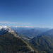 auf dem Monte Stivo mit Blick Richtung Norden zu den Dolomiten