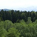 Blick über den Peißenberg zur Zugspitze, dazwischen Teufelstättkopf und Laubeneck